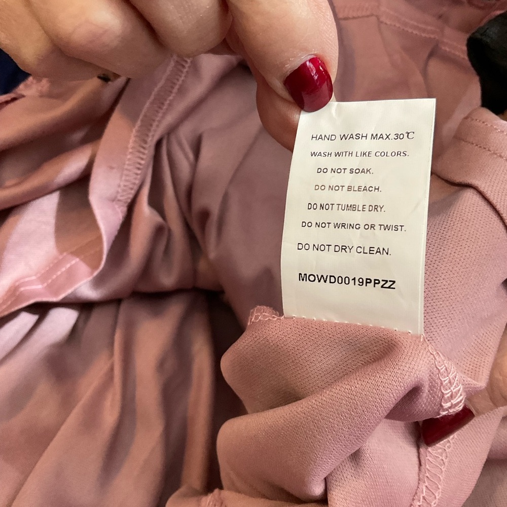 Faeriesty Elegant Short Sleeve Pink A-Line Formal Dress. Size 1X, P2P 20” - Picture 11 of 11